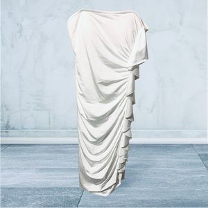 Vintage Cache Dress / White / Wear with or without straps / Size 6 / NWT